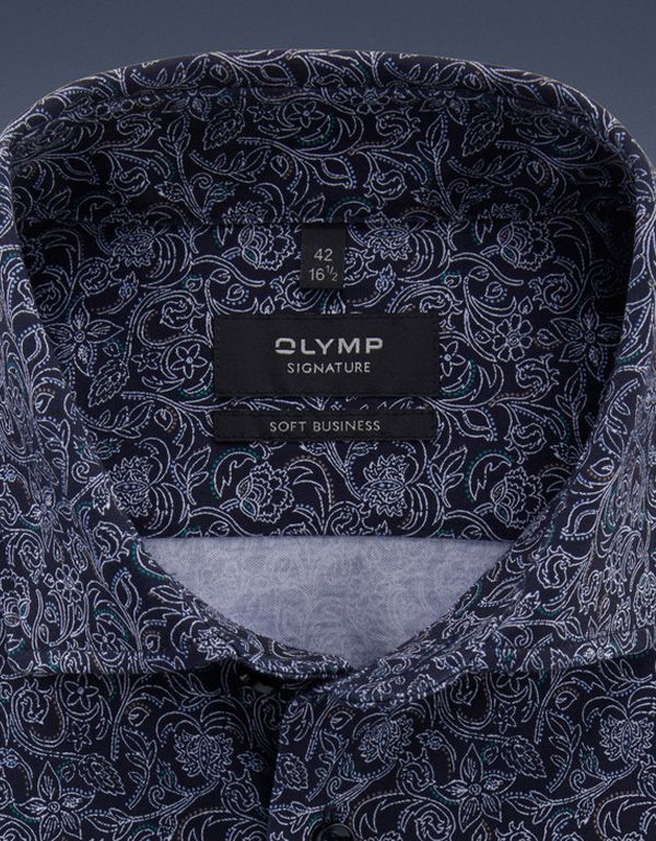 Рубашка мужская трикотажная Olymp Signature с рисунком