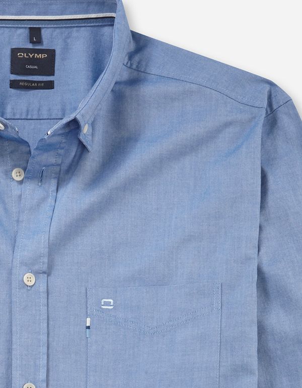 Рубашка мужская OLYMP Casual с карманом, пуговицы на воротнике | купить в интернет-магазине Olymp-Men
