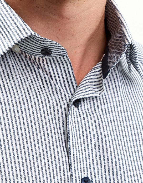 Рубашка мужская в полоску OLYMP Luxor, прямой крой | купить в интернет-магазине Olymp-Men