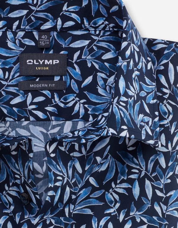 Рубашка мужская с цветочным рисунком OLYMP Luxor, modern fit | купить в интернет-магазине Olymp-Men