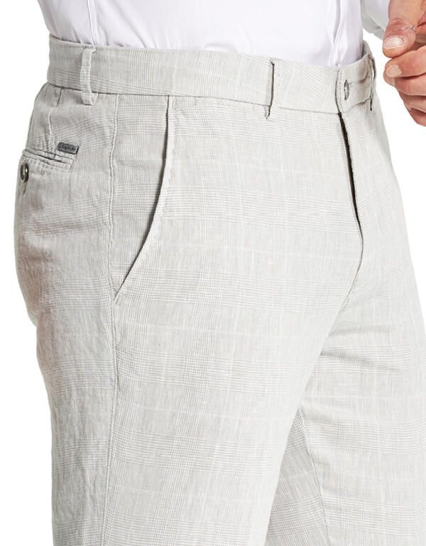 Льняные светлые брюки w.Wegener, мод.Eton | купить в интернет-магазине Olymp-Men
