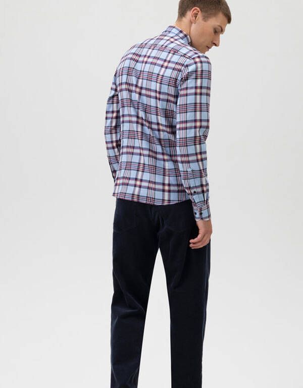 Рубашка мужская фланелевая OLYMP, body fit | купить в интернет-магазине Olymp-Men