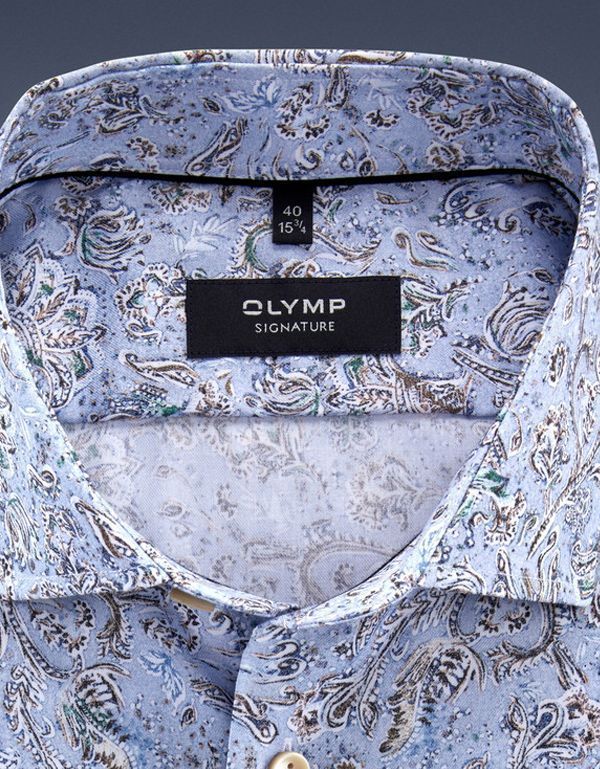 Рубашка мужская Olymp Signature с цветочным принтом