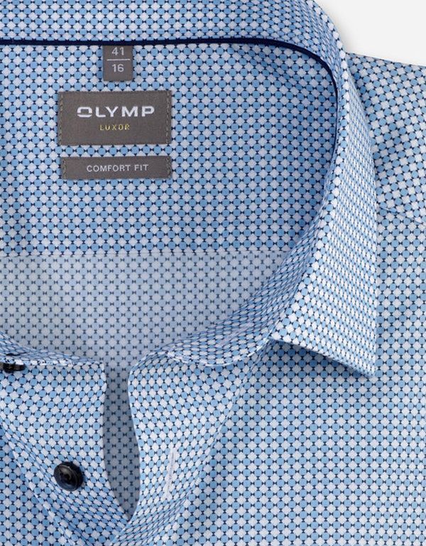 Рубашка классическая мужская OLYMP Luxor, прямой крой на высокий рост | купить в интернет-магазине Olymp-Men