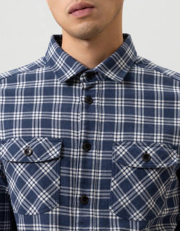 Рубашка мужская overshirt OLYMP Casual фланелевая | купить в интернет-магазине Olymp-Men