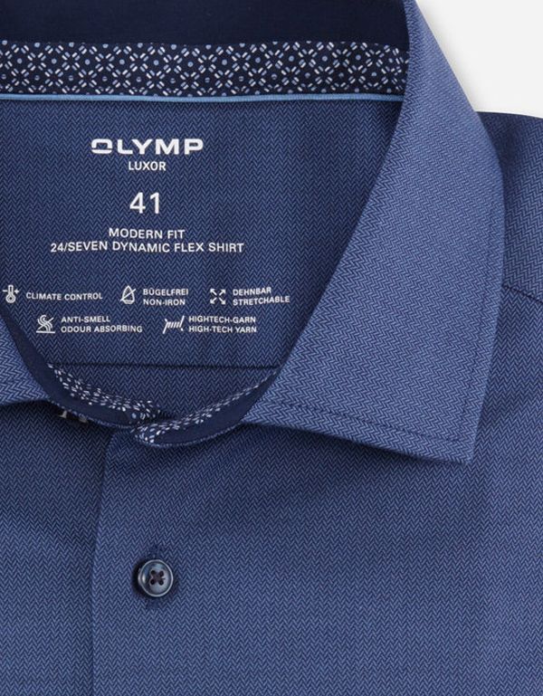 Рубашка мужская климат-контроль OLYMP Luxor 24/7, modern fit | купить в интернет-магазине Olymp-Men