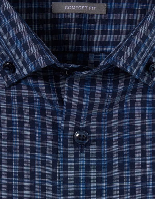 Рубашка мужская с коротким рукавом OLYMP Luxor, прямой крой | купить в интернет-магазине Olymp-Men