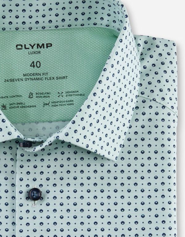 Рубашка с рисунком OLYMP Luxor 24/7 климат-контроль, modern fit