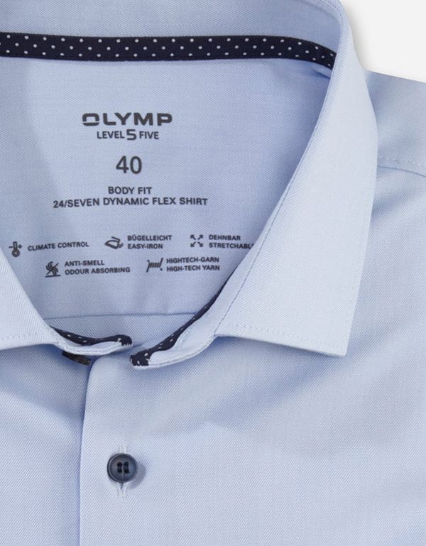 Рубашка мужская климат-контроль OLYMP 24/7, body fit | купить в интернет-магазине Olymp-Men