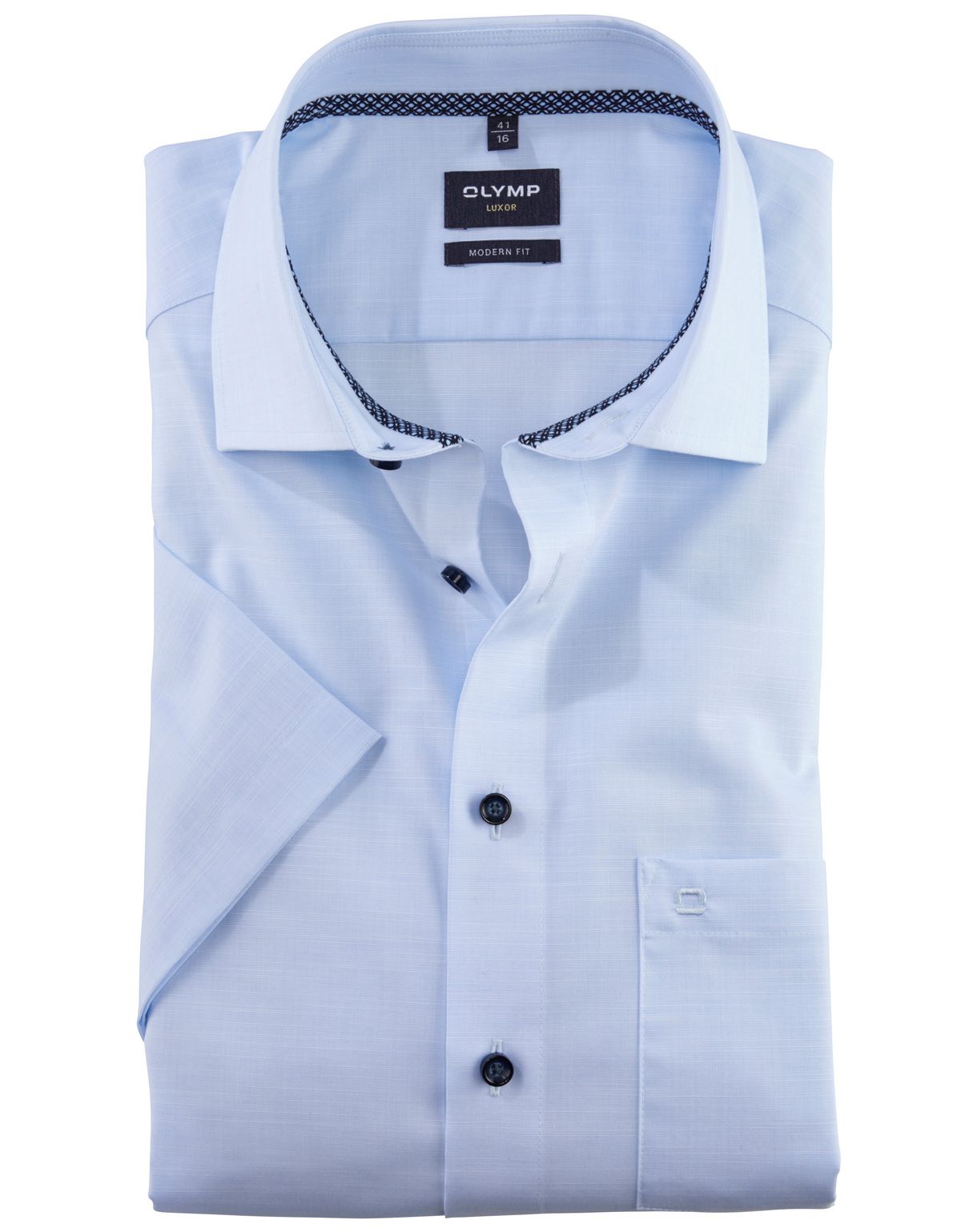 Рубашка классическая мужская OLYMP Luxor, modern fit[ГОЛУБОЙ]