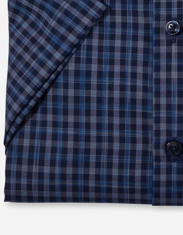 Рубашка мужская с коротким рукавом OLYMP Luxor, прямой крой | купить в интернет-магазине Olymp-Men
