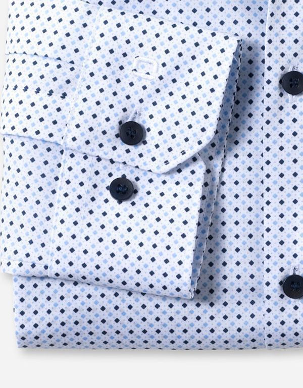 Рубашка мужская классическая в мелкий рисунок OLYMP №6, супер слим | купить в интернет-магазине Olymp-Men