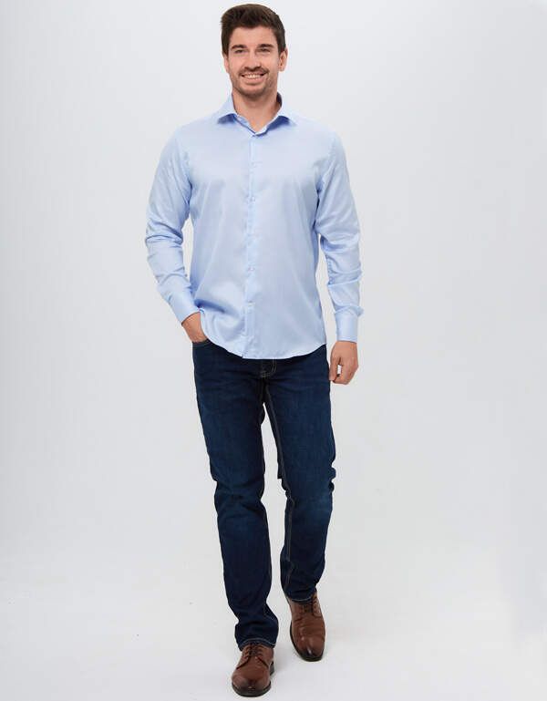 Рубашка мужская PLATIN в полоску, regular fit | интернет-магазин Olymp-Men