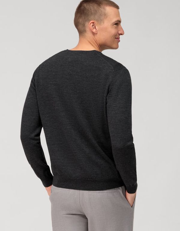 Пуловер мужской графитового цвета | купить в интернет-магазине Olymp-Men