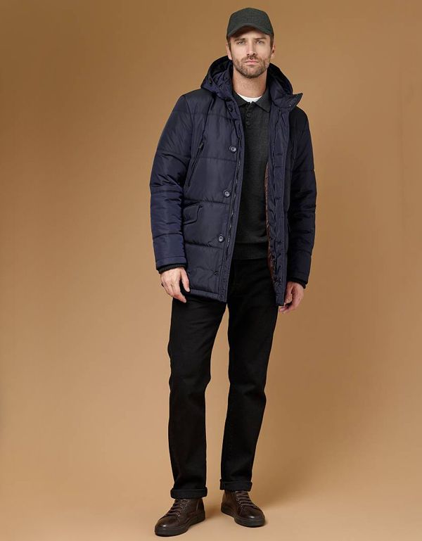 Куртка мужская Bazioni утепленная с капюшоном | купить в интернет-магазине Olymp-Men