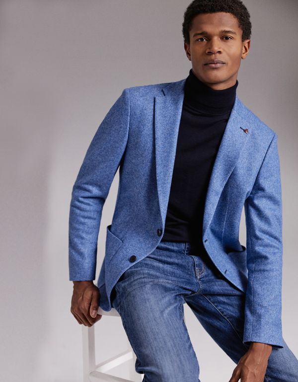 Пиджак мужской Roy Robson из шерстяного трикотажа, modern fit | купить в интернет-магазине Olymp-Men