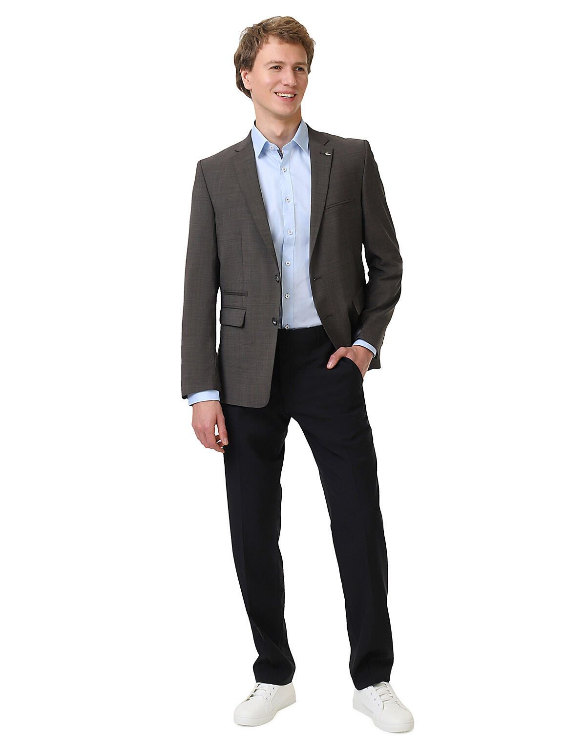 Классические чёрные брюки Wegener из шерсти 120`S | купить в интернет-магазине Olymp-Men