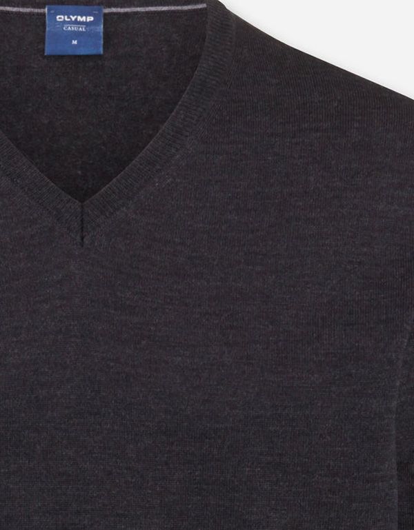 Пуловер мужской графитового цвета | купить в интернет-магазине Olymp-Men