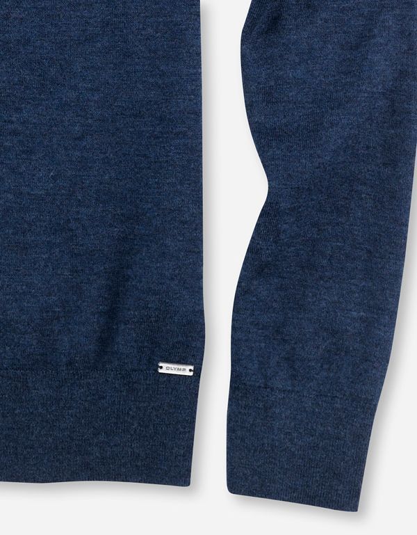 Пуловер голубой мужской OLYMP, body fit | купить в интернет-магазине Olymp-Men