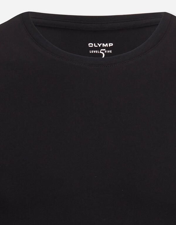 Чёрная бельевая футболка OLYMP приталенная | купить в интернет-магазине Olymp-Men