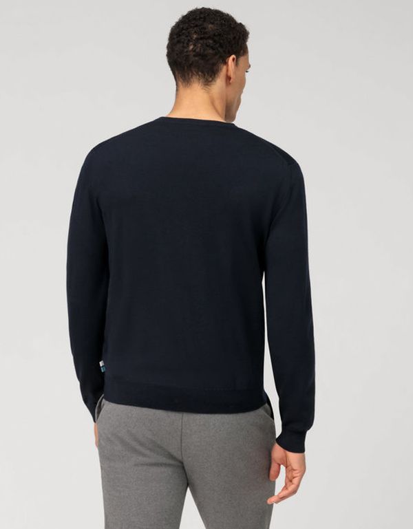 Пуловер синий мужской OLYMP, modern fit | купить в интернет-магазине Olymp-Men
