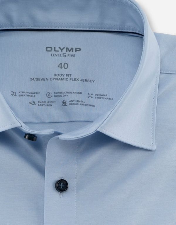 Трикотажная рубашка OLYMP 24-7, body fit | купить в интернет-магазине Olymp-Men