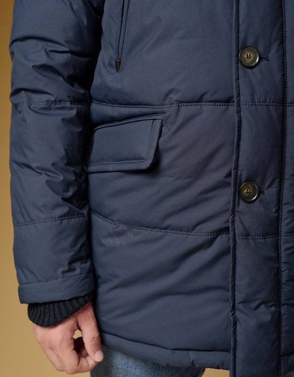 Куртка-пуховик мужская BAZIONI с капюшоном | купить в интернет-магазине Olymp-Men