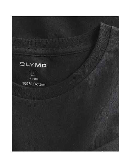 Бельевые футболки черные полуприталенные, 2 шт. | купить в интернет-магазине Olymp-Men