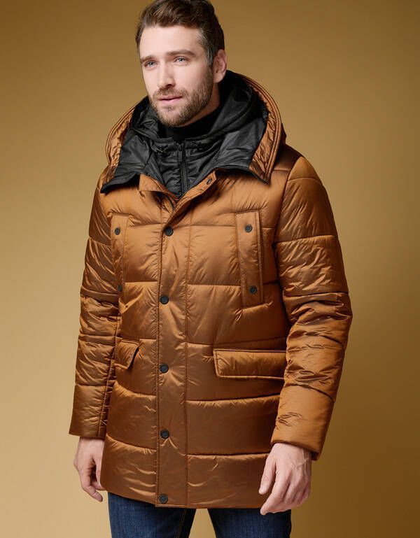 Куртка мужская BAZIONI утепленная с капюшоном | купить в интернет-магазине Olymp-Men