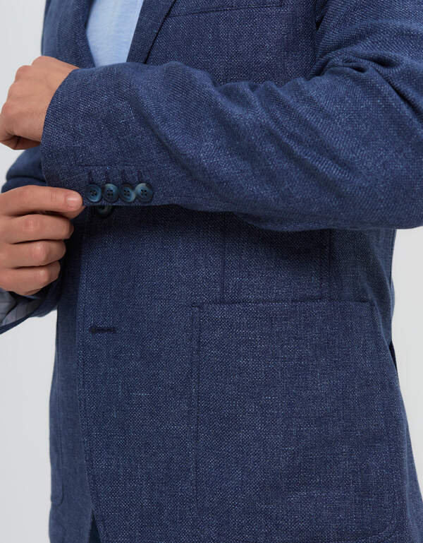 Пиджак льняной мужской  w.Wegener, 2 шлицы | купить в интернет-магазине Olymp-Men