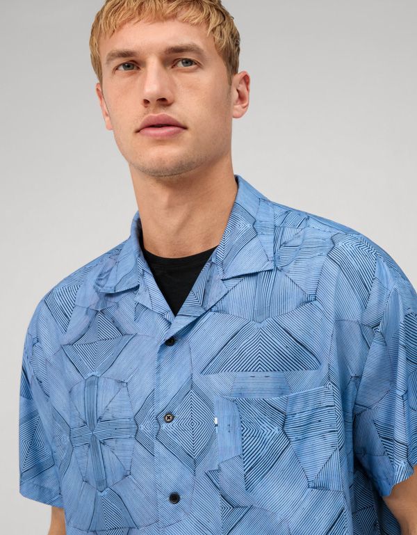Рубашка мужская оверсайз OLYMP Casual с рисунком