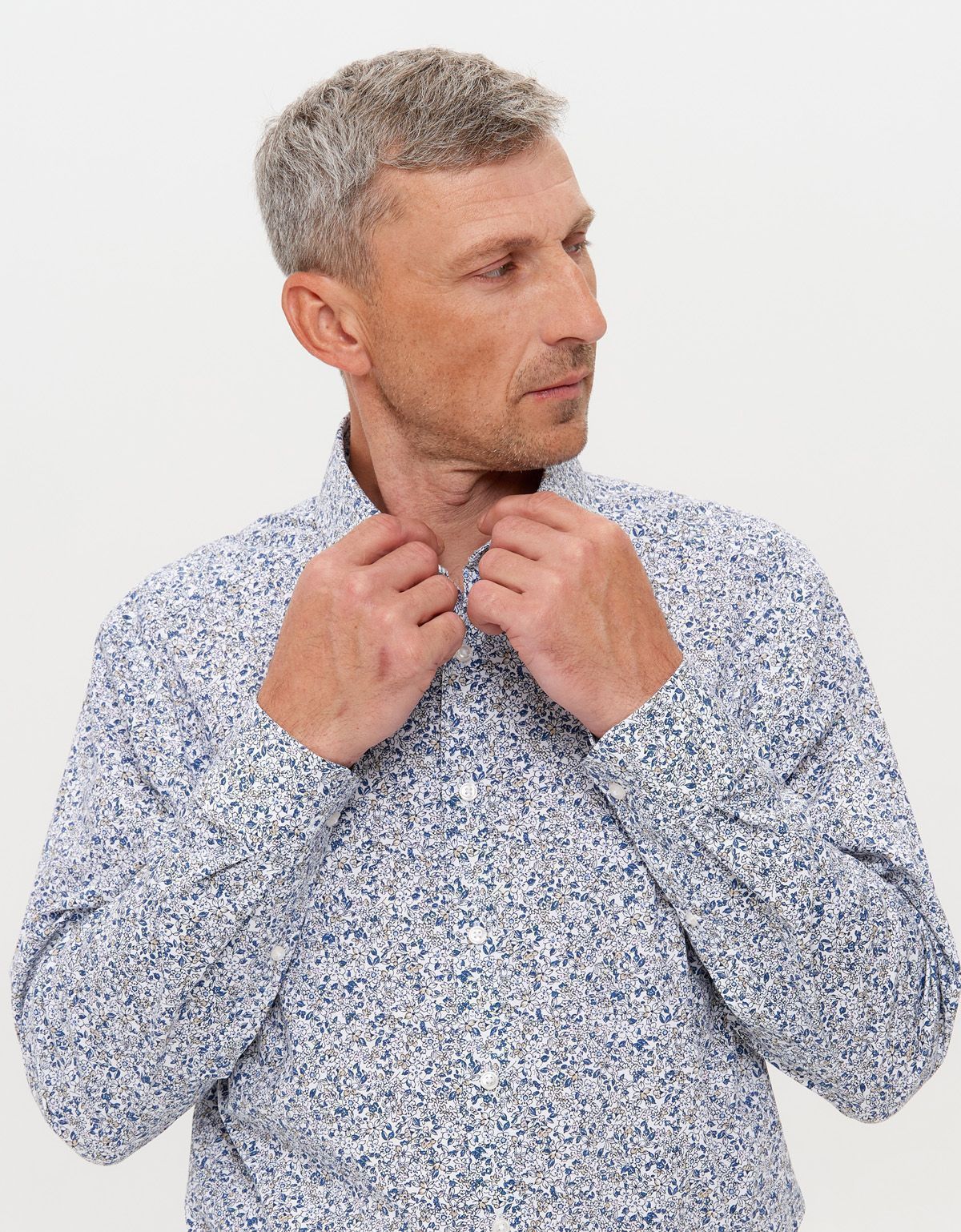 Рубашка с цветочным принтом OLYMP Luxor, modern fit | купить в интернет-магазине Olymp-Men