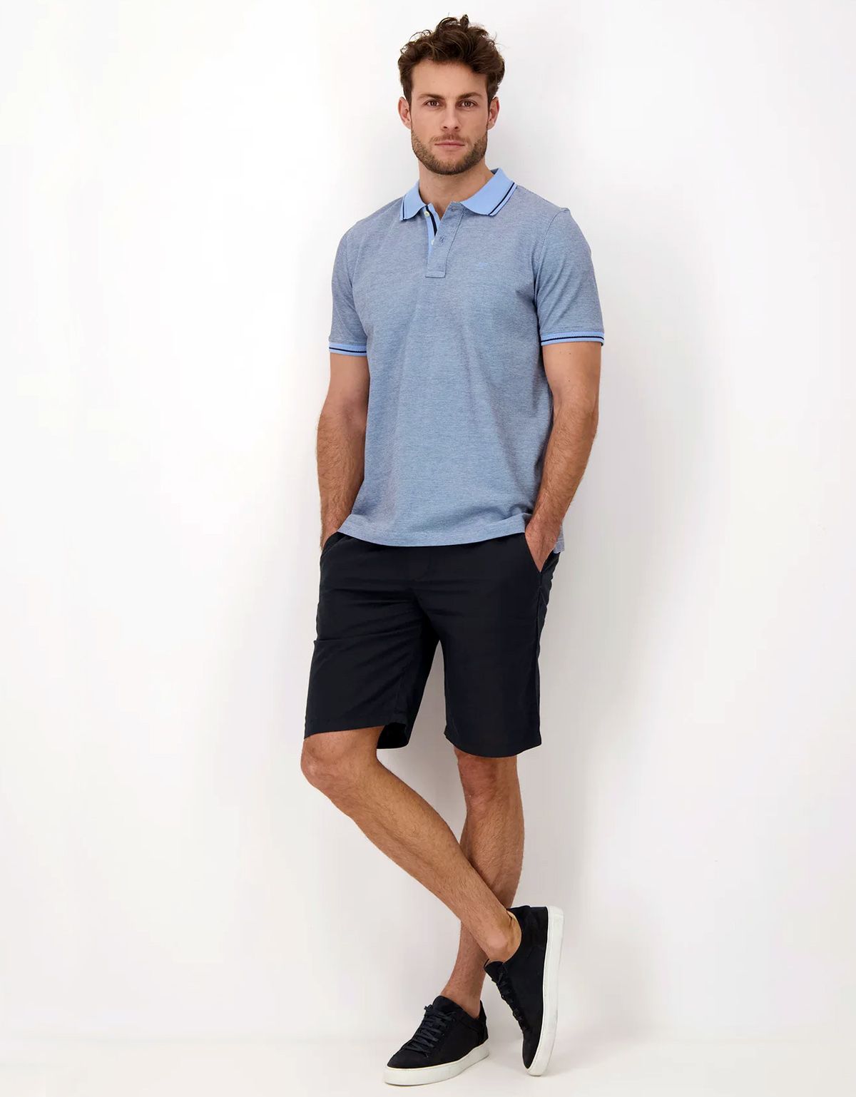 Поло мужское на пуговицах Fynch-Hatton | купить в интернет-магазине Olymp-Men