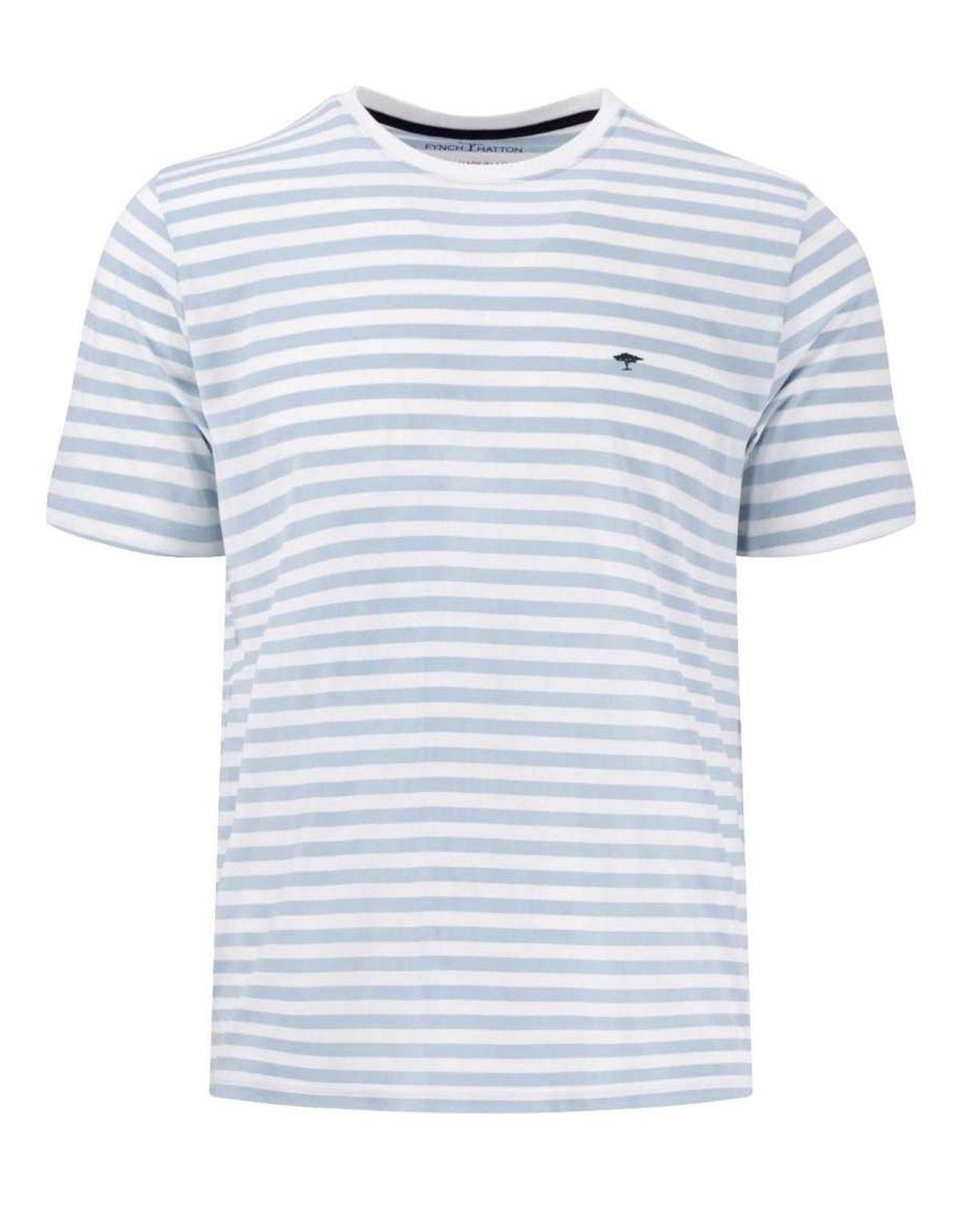 Футболка мужская в голубую полоску Fynch-Hatton | купить в интернет-магазине Olymp-Men