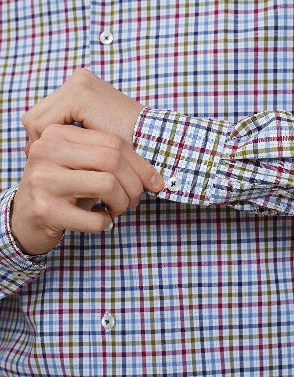 Рубашка мужская в клетку OLYMP Luxor 24/7, modern fit | купить в интернет-магазине Olymp-Men