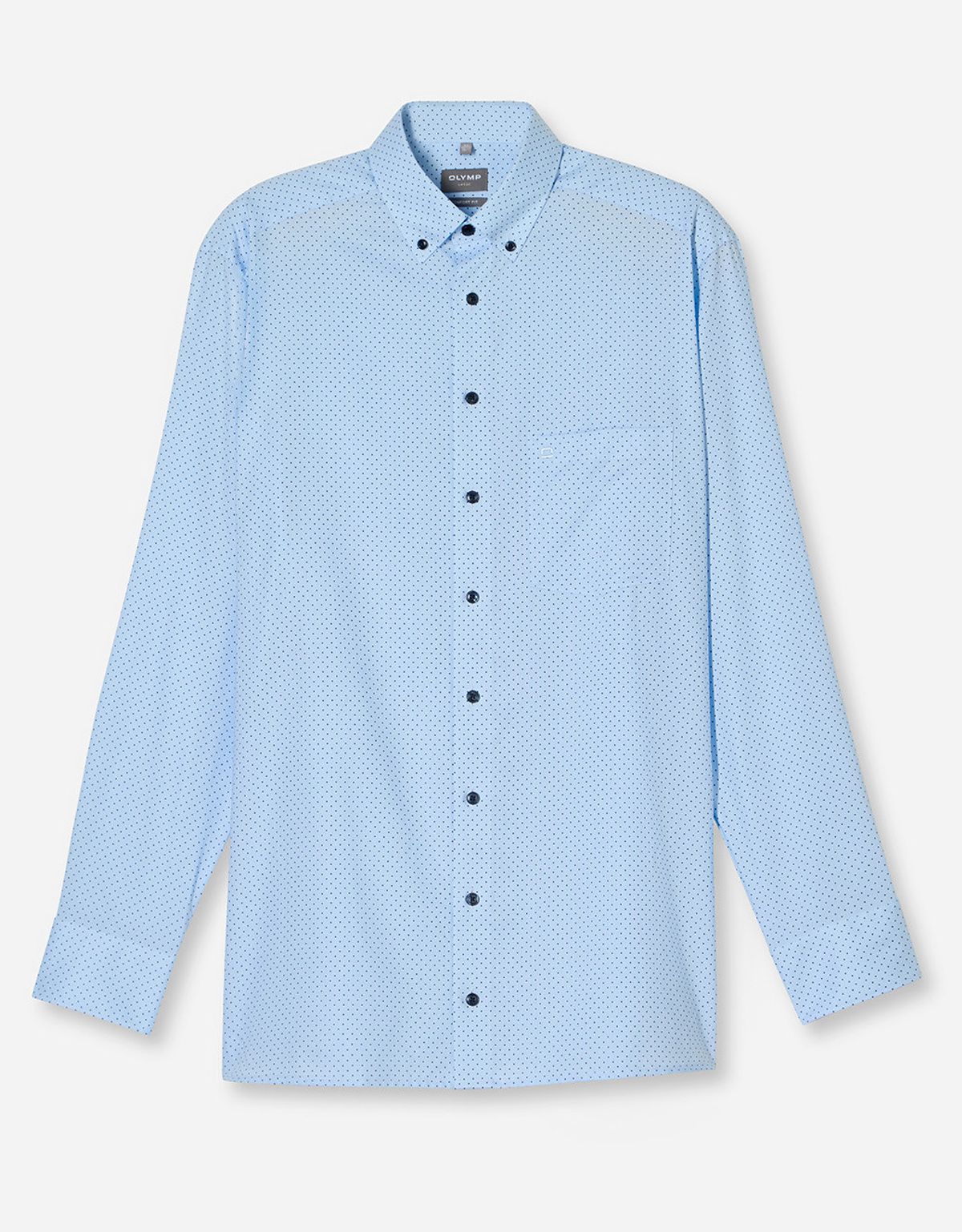 Рубашка с пуговицами на воротнике OLYMP Luxor, прямой крой | купить в интернет-магазине Olymp-Men