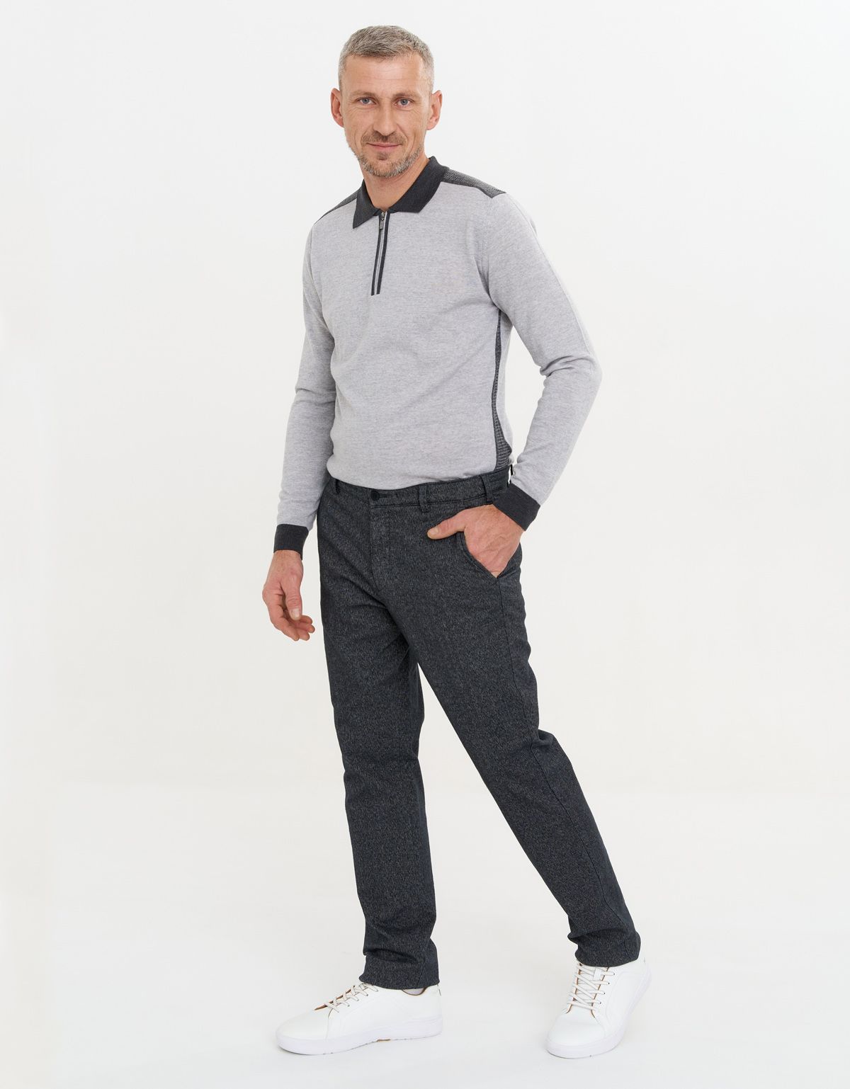 Брюки мужские серые зимние w.Wegener | купить в интернет-магазине Olymp-Men