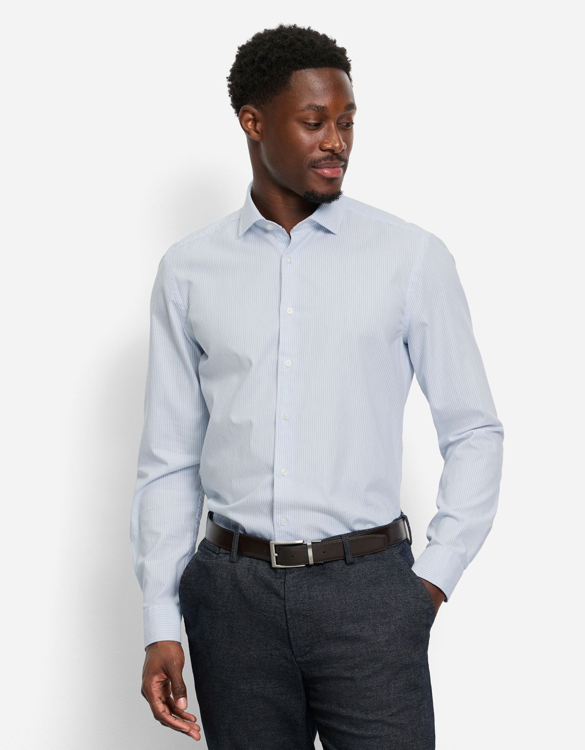 Рубашка мужская в полоску OLYMP, body fit | купить в интернет-магазине Olymp-Men