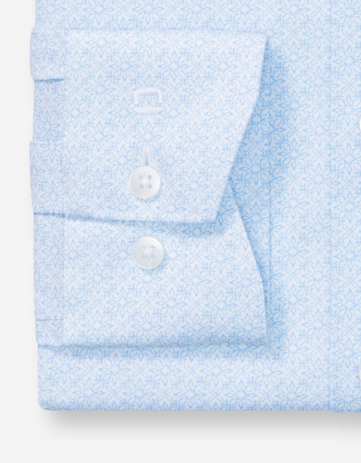 Рубашка с голубым принтом Olymp, modern fit, климат-контроль | купить в интернет-магазине Olymp-Men