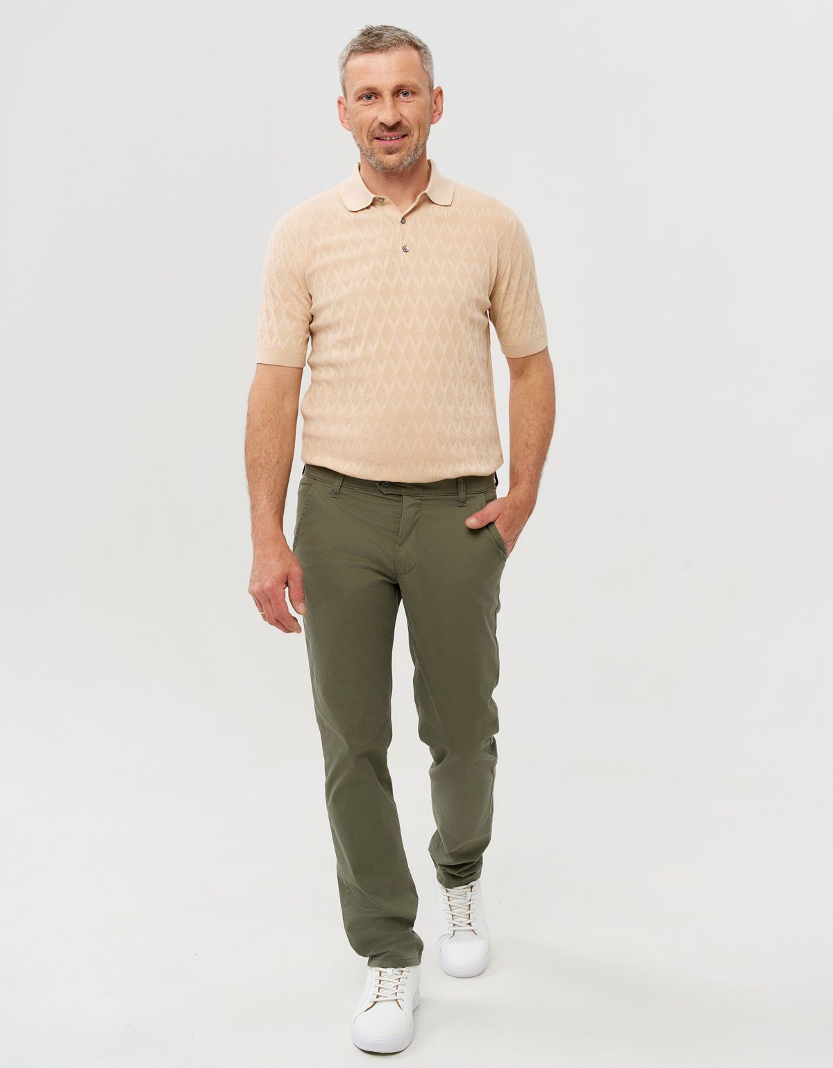 Брюки чинос зелёные мужские Club of Comfort | купить в интернет-магазине Olymp-Men