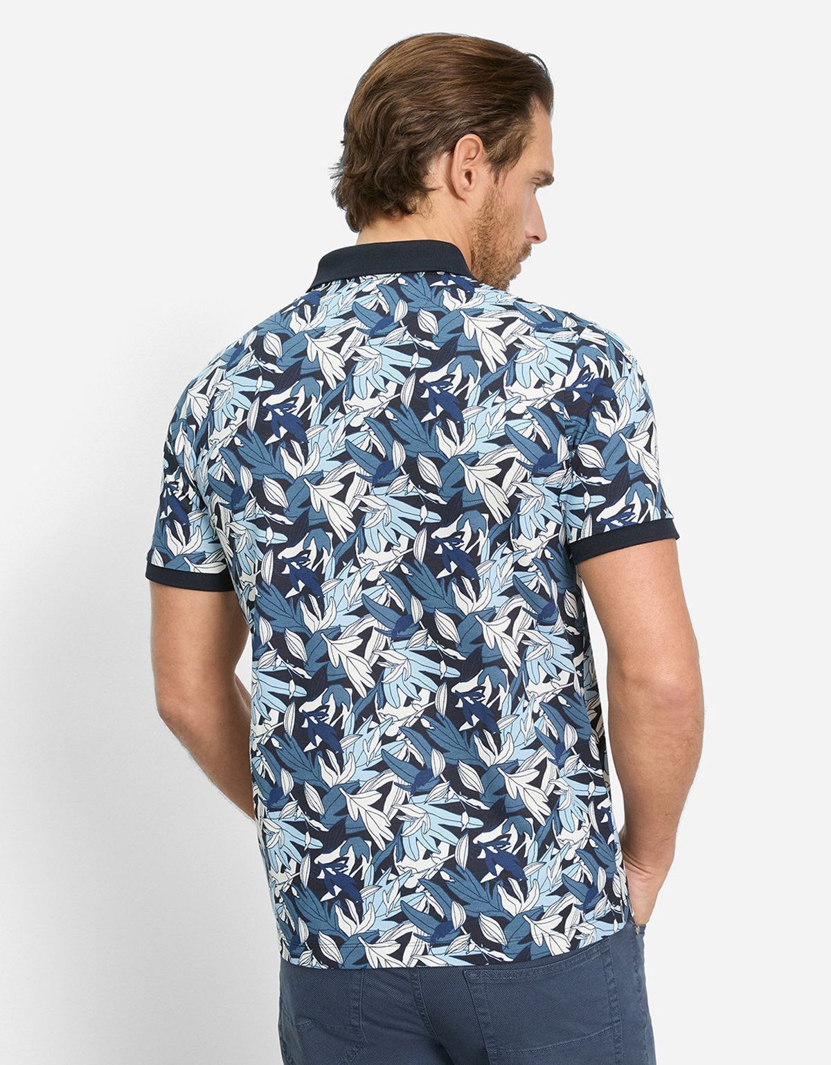 Поло мужское с принтом на пуговицах Olymp | купить в интернет-магазине Olymp-Men