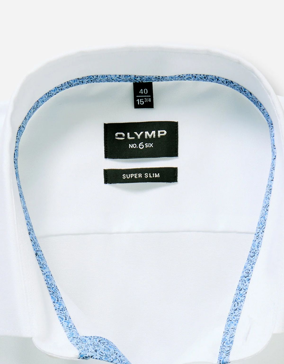Рубашка белая с длинным рукавом Olymp, супер слим | купить в интернет-магазине Olymp-Men