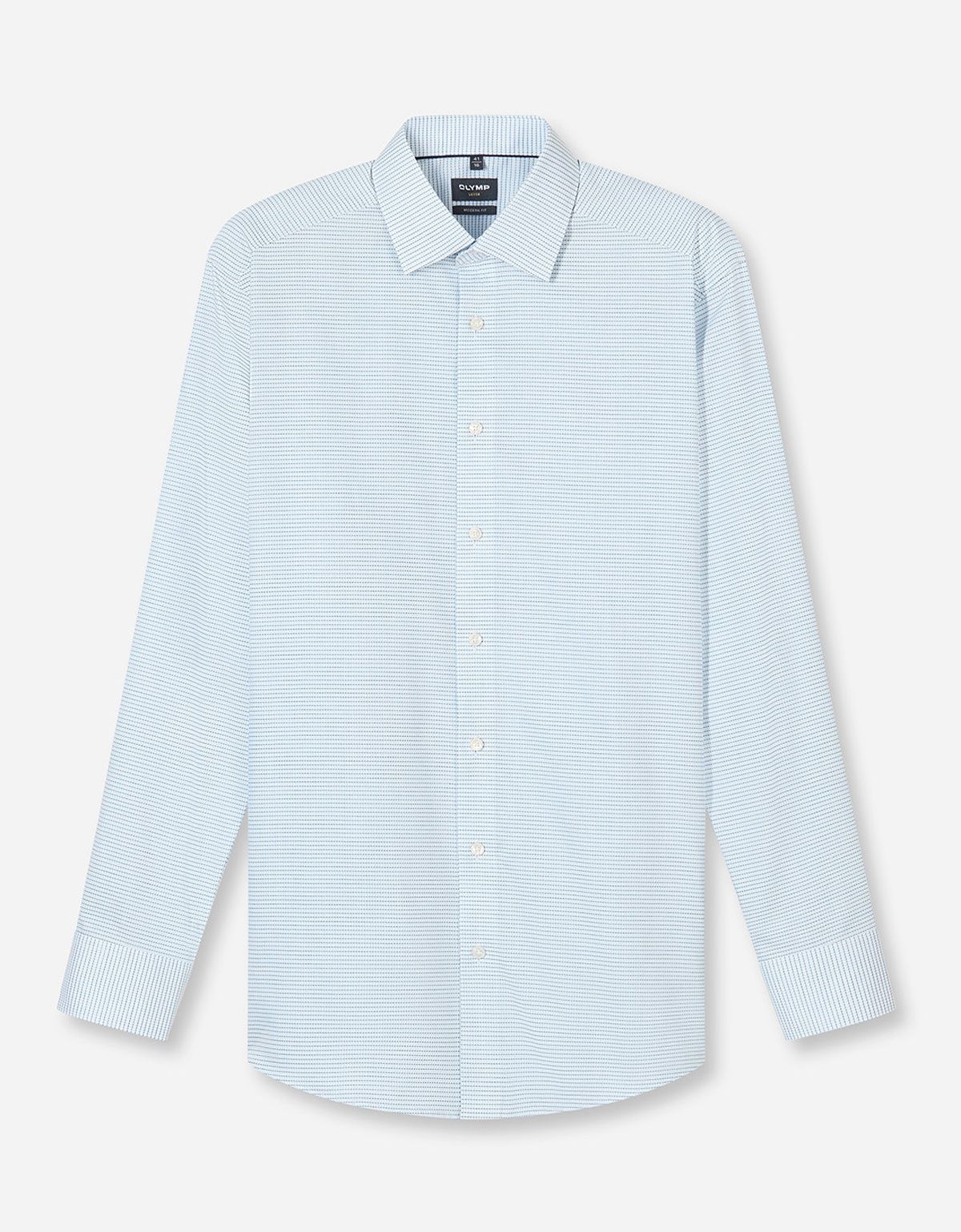 Рубашка в голубую клетку OLYMP Luxor полуприлегающая | купить в интернет-магазине Olymp-Men