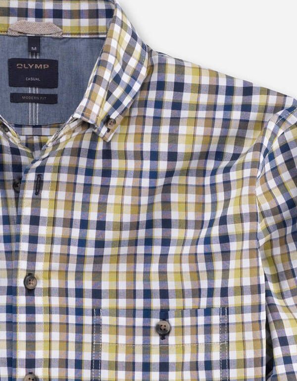 Рубашка мужская в клетку OLYMP Casual, modern fit | купить в интернет-магазине Olymp-Men