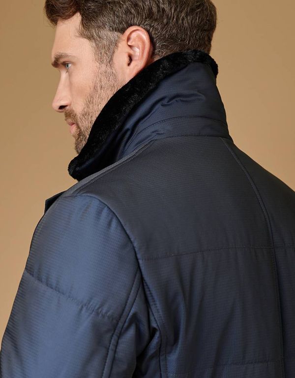 Куртка мужская Bazioni утепленная с меховым воротником | купить в интернет-магазине Olymp-Men