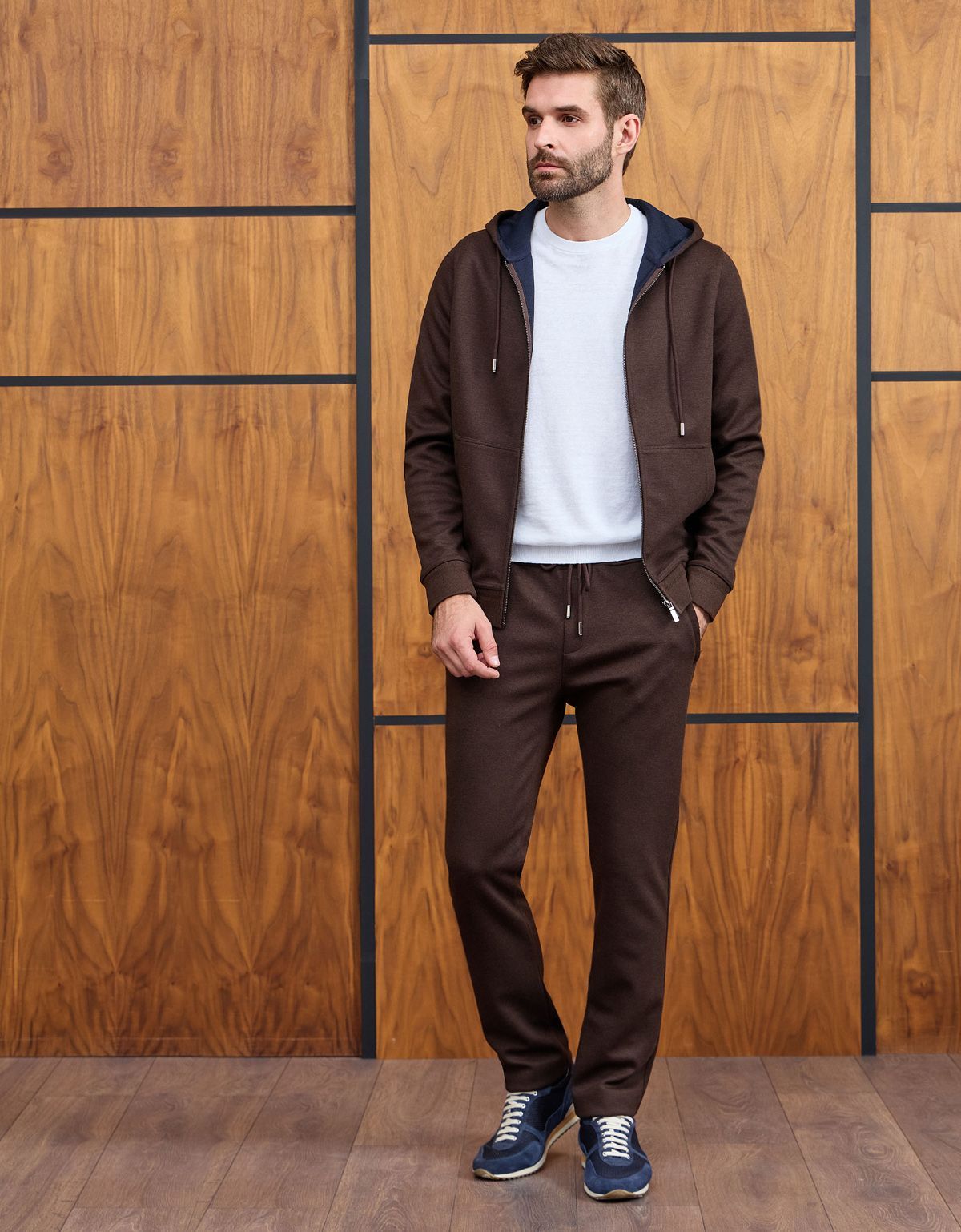 Костюм спортивный коричневый мужской MEUCCI | интернет-магазин Olymp-Men