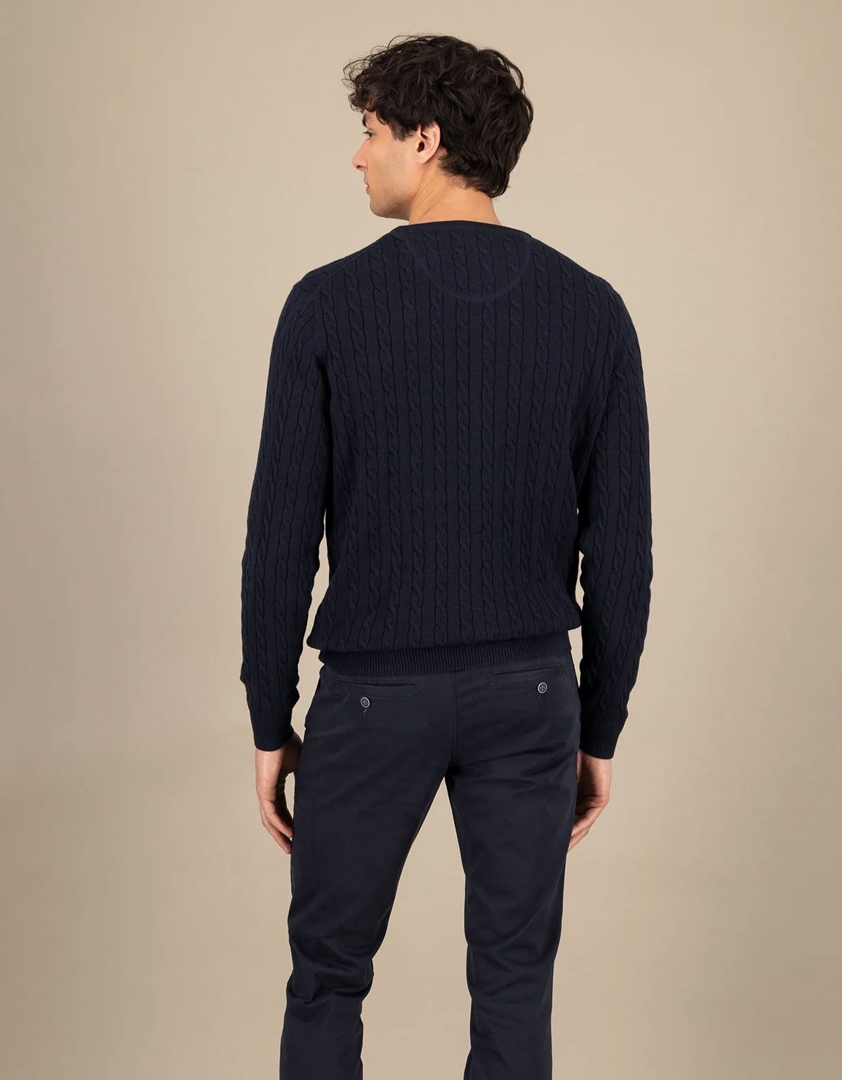 Джемпер мужской Fynch-Hatton вязаный с косами | интернет-магазин Olymp-Men