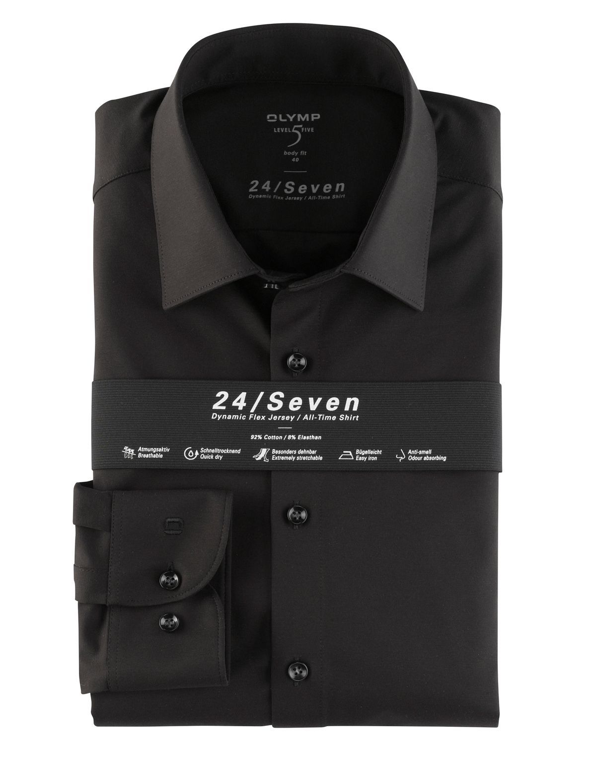 Трикотажная сорочка Olymp 24/7, body fit | купить в интернет-магазине Olymp-Men