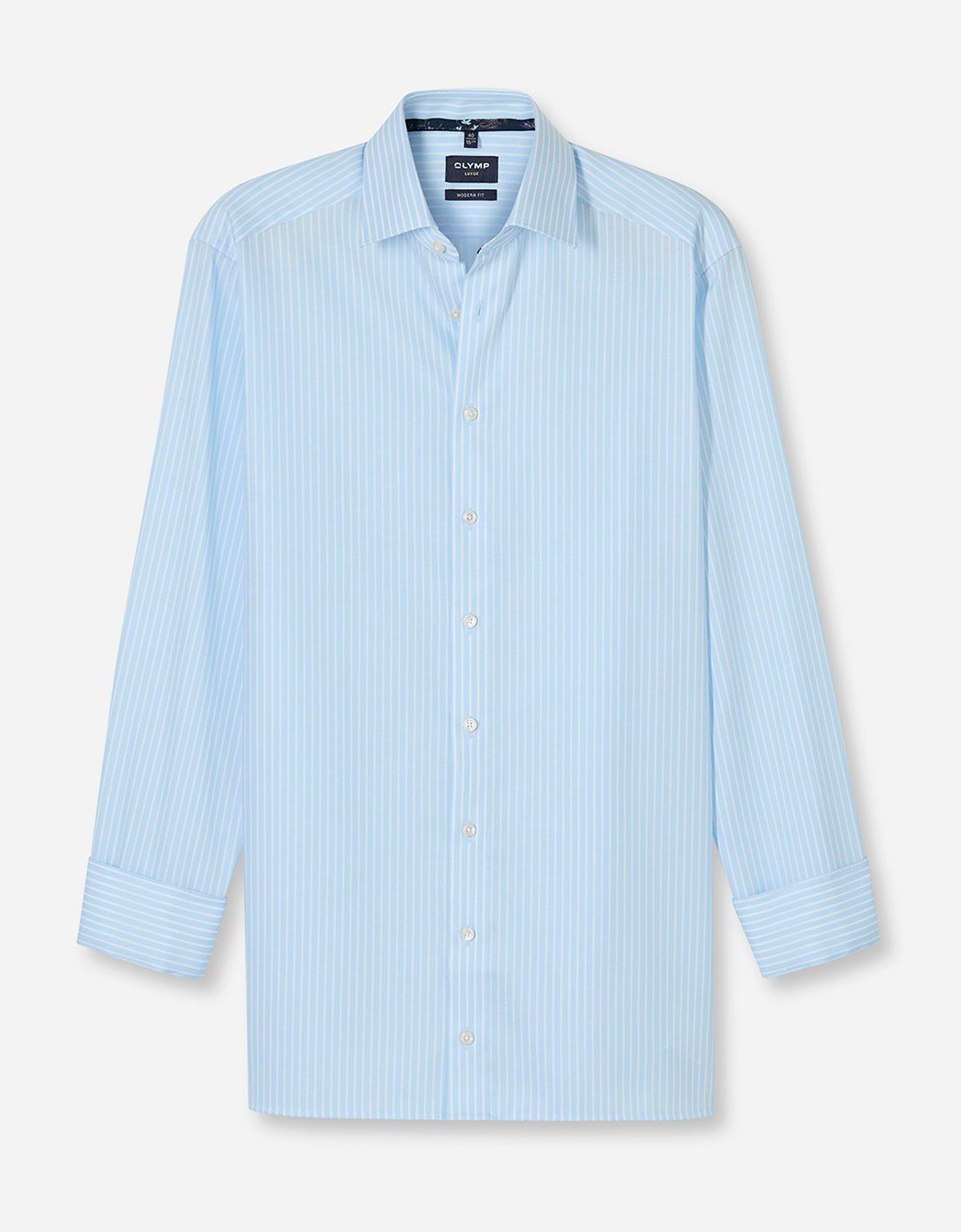Рубашка мужская в полоску OLYMP Luxor, modern fit на высокий рост | купить в интернет-магазине Olymp-Men