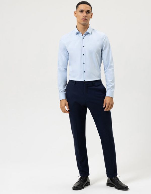 Рубашка мужская голубая OLYMP 24/7 супер слим, артикул 07546411